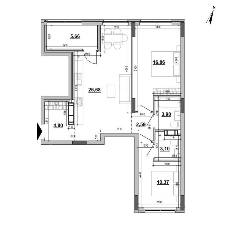 Apartment layout