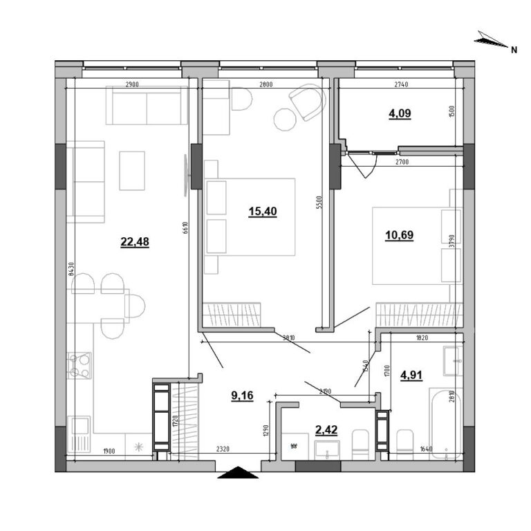 Apartment layout