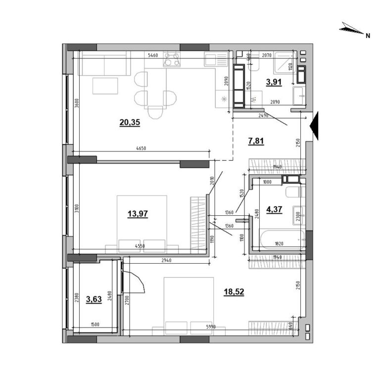 Apartment layout