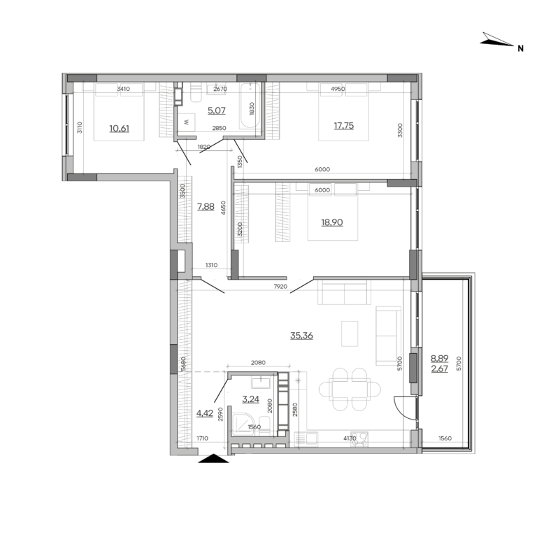 Apartment layout