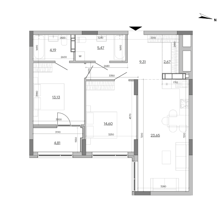 Apartment layout