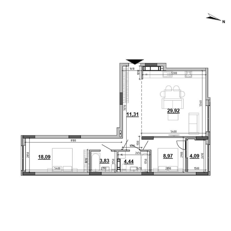 Apartment layout