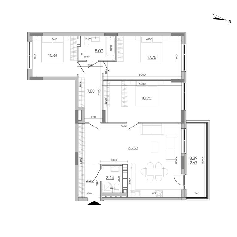 Apartment layout